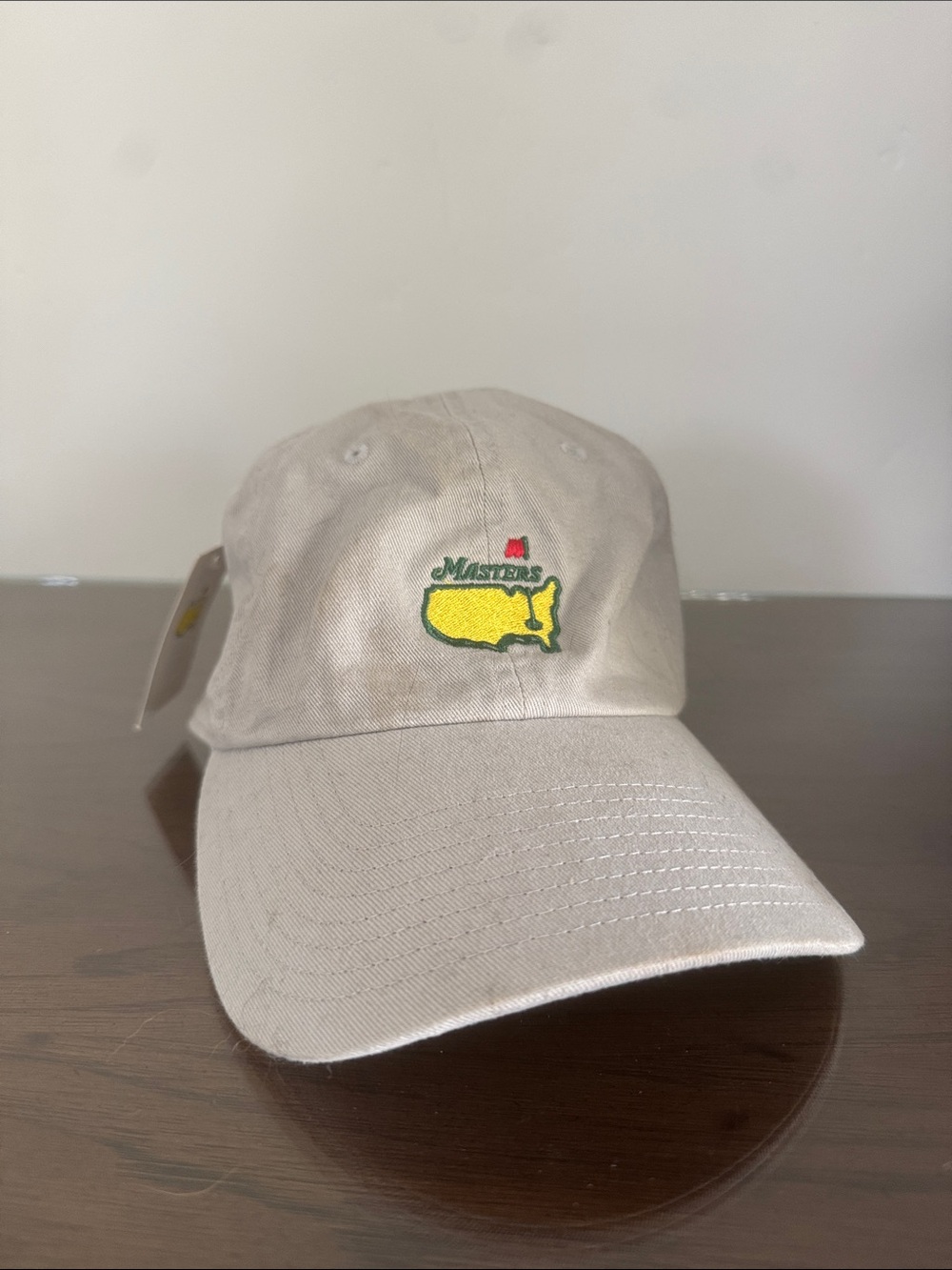 Masters Khaki Cap with Yellow & Green Map Accent